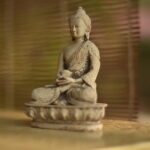 Boeddha beeld bij retreatie met Maarten Olthof in Goa